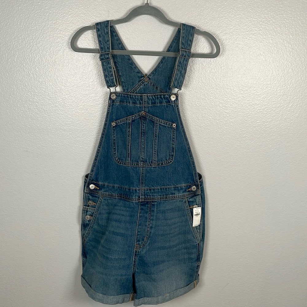 Old Navy Blue Denim Short Overalls